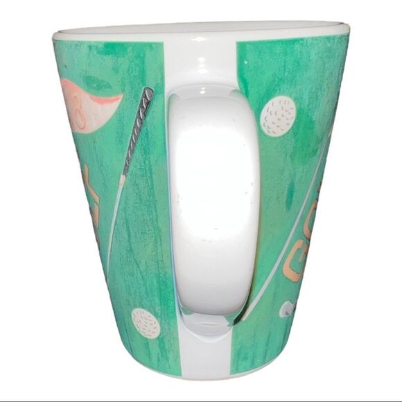Clubhouse Collection Mug Golf Balls Tees Green Collector's 4.5" Coffee Mug - Picture 3 of 6